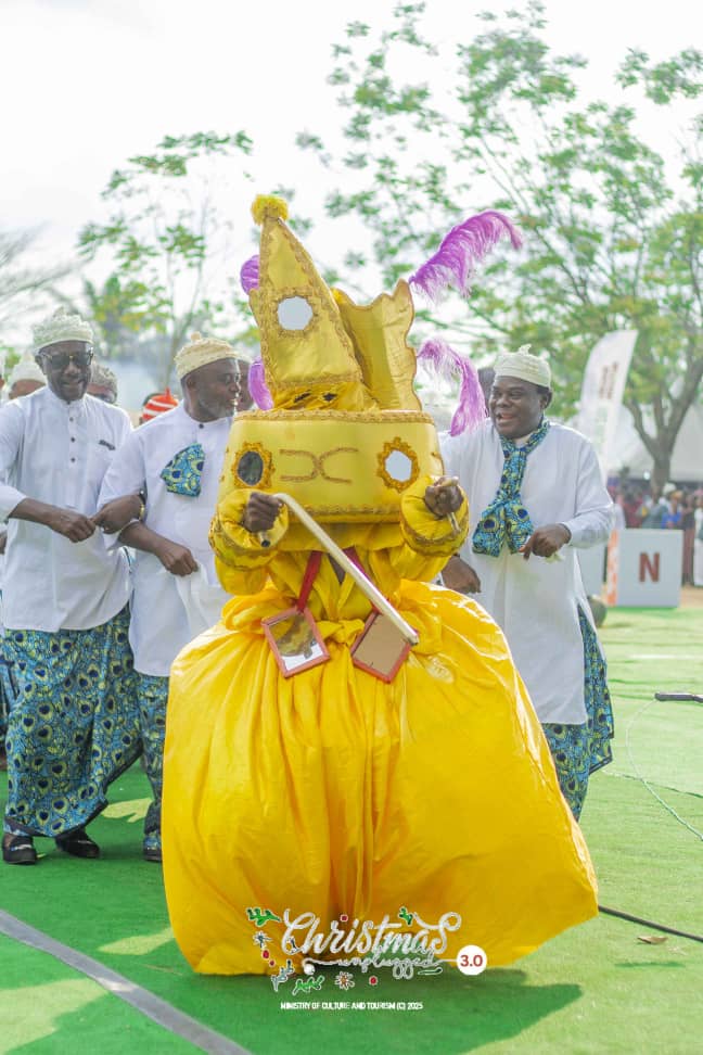 Traditional attire and performers at Ibom Christmas Festival