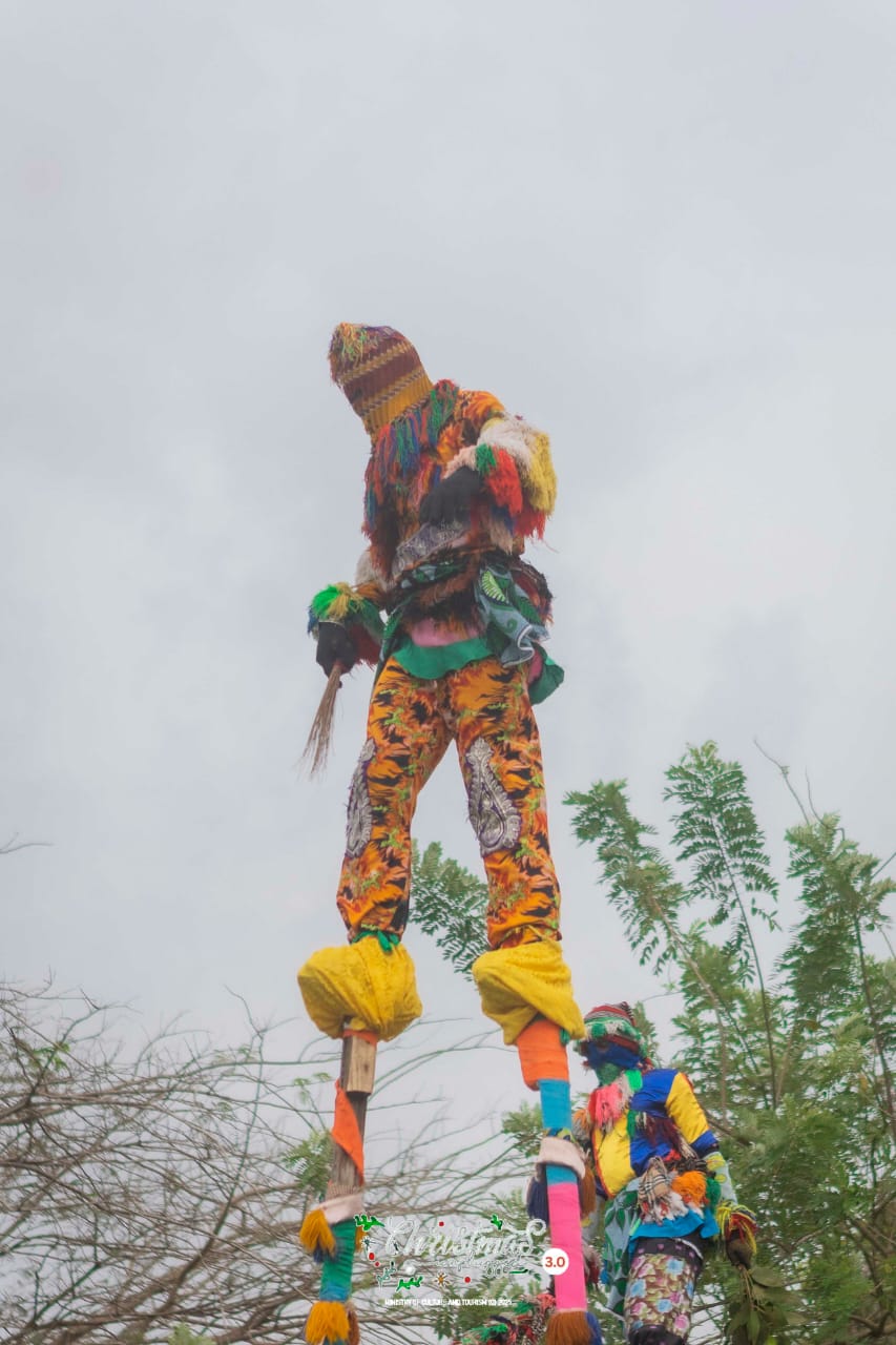 Traditional attire and performers at Ibom Christmas Festival