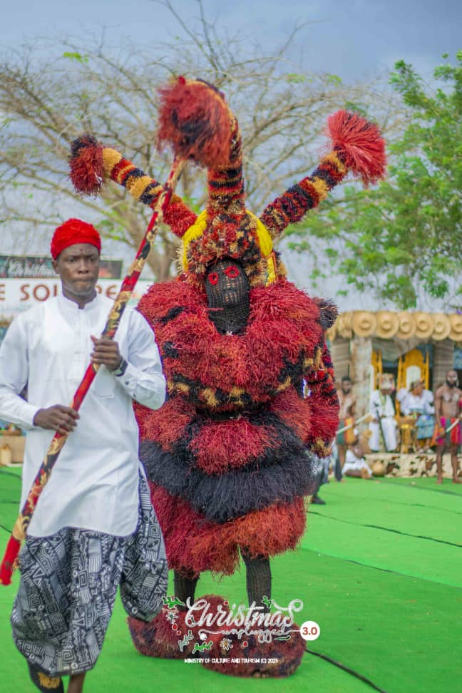 Traditional attire and performers at Ibom Christmas Festival