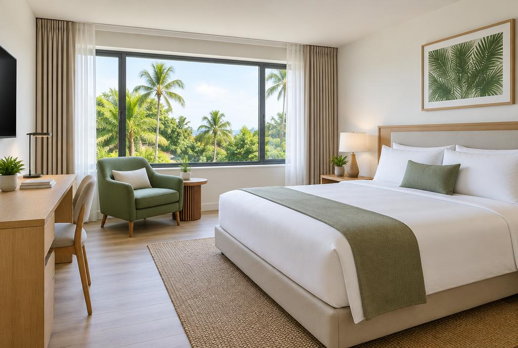 Illustrative hotel room, not a photograph of this property